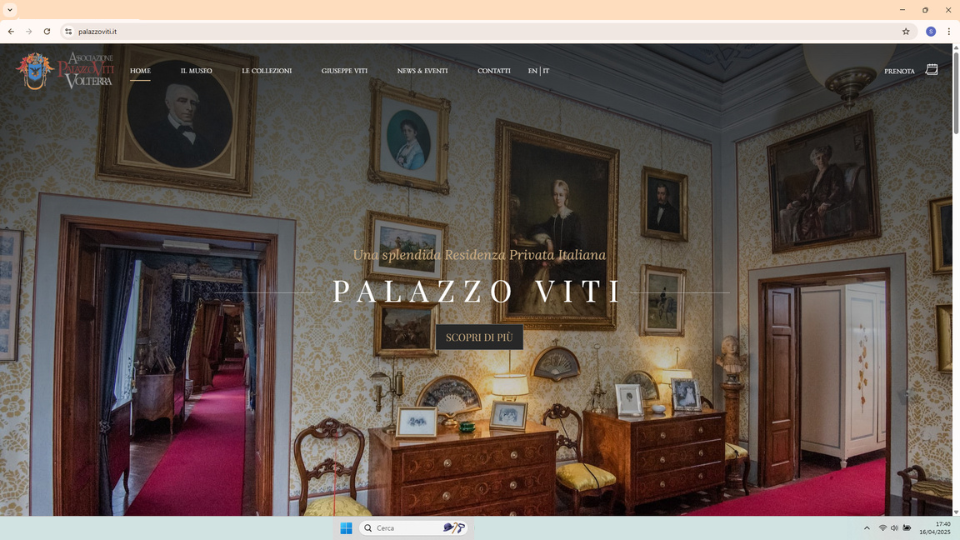 Sito accessibile sviluppato da Spazio Geco per Palazzo Viti