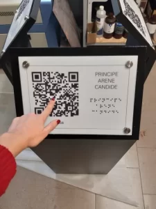 Pannello tattile del principe delle Arene Candide